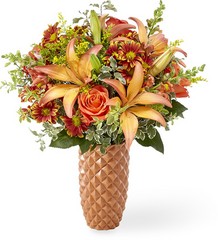 The Warm Amber Bouquet from Clifford's where roses are our specialty